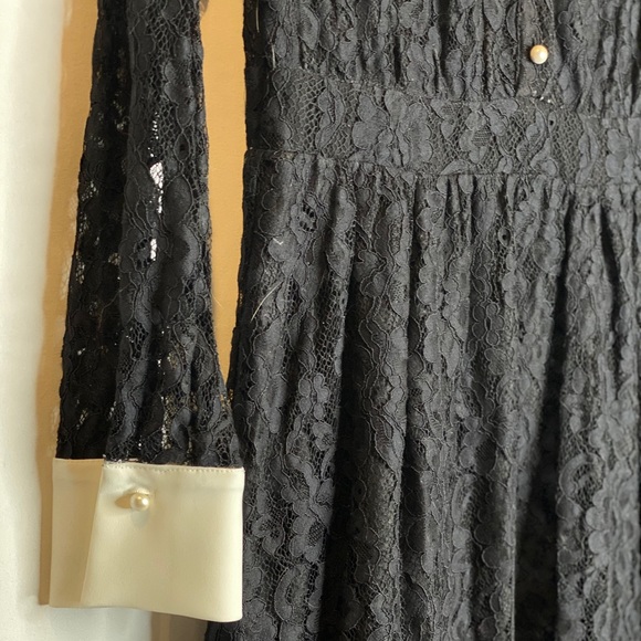 Zara Black and White Lace Dress - Picture 5 of 7